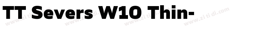 TT Severs W10 Thin字体转换